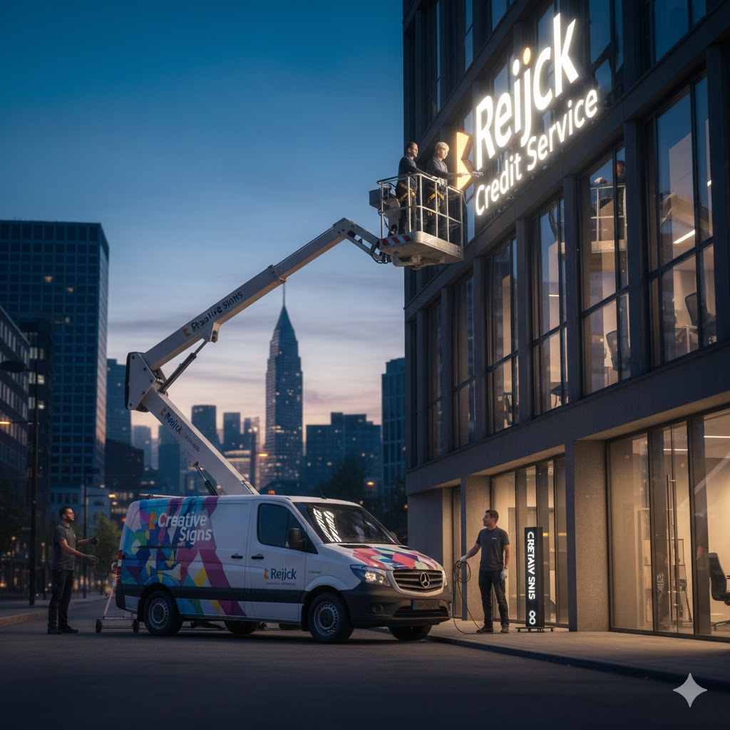 lichtreclame Reijck Credit service