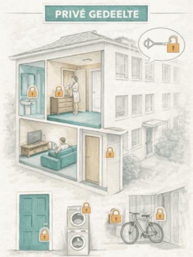 prive gedeelte Reijck VVE recht